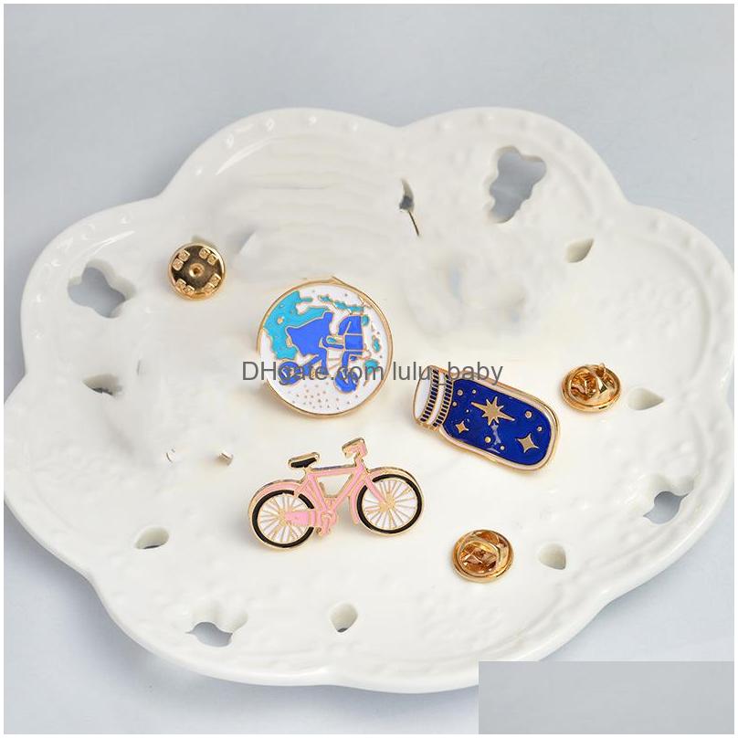 

Pins Brooches Gold Plated Pink Bike Alloy Brooches For Boys Girls Cartoon Creative Personality Jewelry Enamel Lapel Pins Funny Wish Dhjuy
