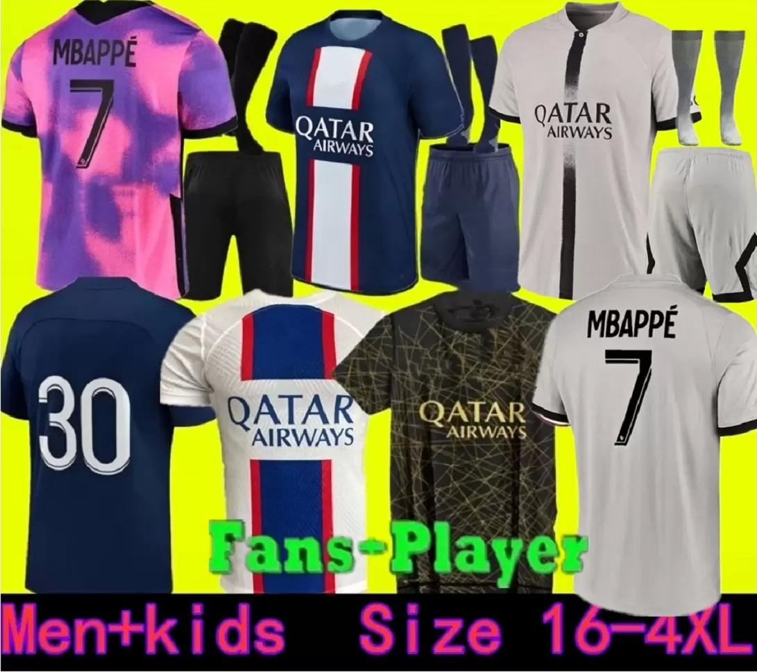 

adults and kids 21 22 23 PSGs MBAPPE soccer jerseys 2021 2022 2023 DI MARIA WIJNALDUM SERGIO RAMOS HAKIMI fourth Maillots de football kit ICARDI VERRATTI third 4TH shir, 21/22 3rd