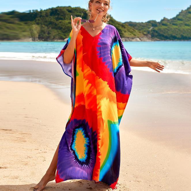 

Bathing Suit Women Bikini Cover-ups Multi Colour Summer Kimono Dress Beach Wear Swim Cover Up Long Swimsuits, Purple