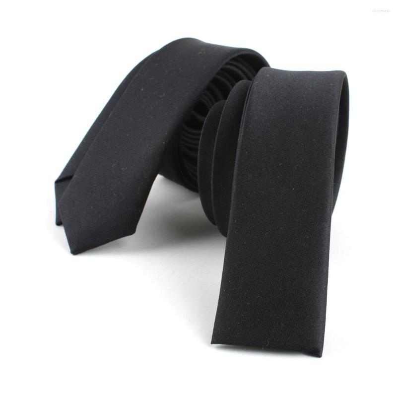 

Bow Ties Black Neck For Men Women Casual Suits Solid Tie Gravatas Skinny Mens Neckties Business Wedding Slim