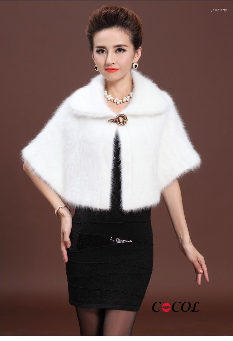 

Scarves Top Knitted Mink Cashmere Shawl Poncho Quality Velvet Cardigan Sweater Women Long Cloak Cape