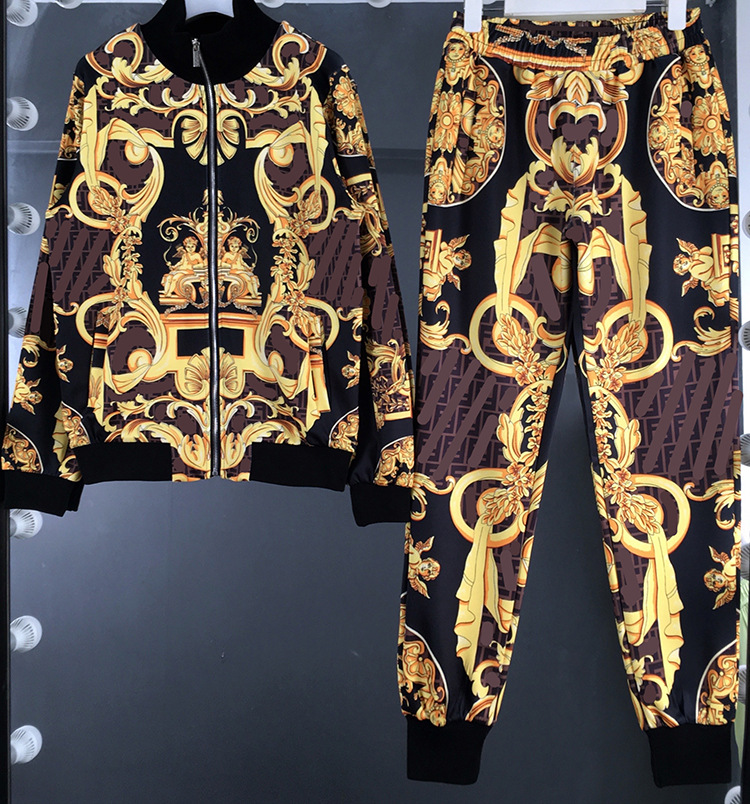 

Spring Autumn Womes Tracksuits Casual Outfit Letters Print Long Sleeve Top Women Blouse Pants Sports 2 Pieces Sets Pant Suits, Black