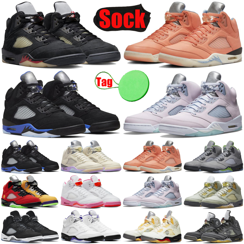 

Off Noir 5 5s mens basketball shoes Jumpman Sail Crimson Bliss Racer Blue Pinksicle Easter Green Bean Concord Bluebird men trainers sports sneakers shoe top, #18 what the