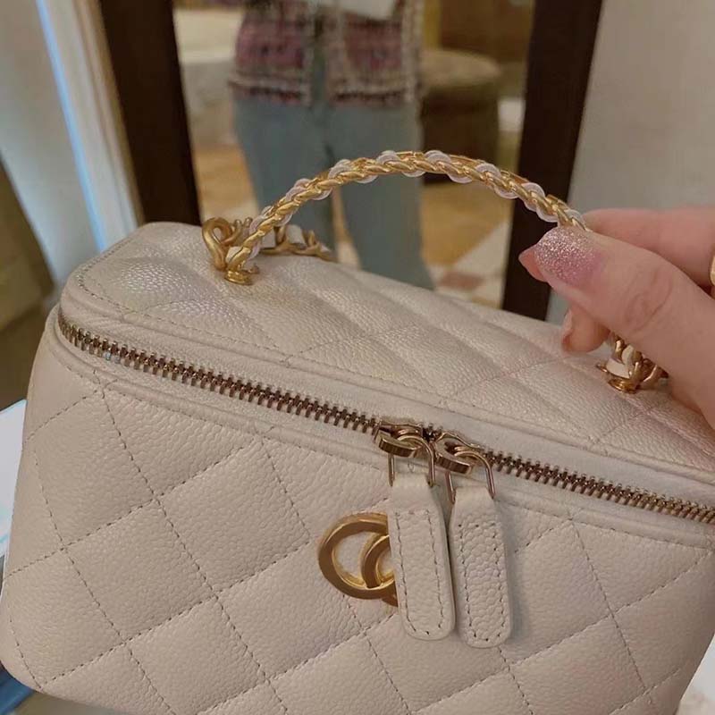 

designer bags ladies composite tote PU leather clutch shoulder female purse crossbody bags Lattice Chains side for women Christmas bag made of fine quality, White1