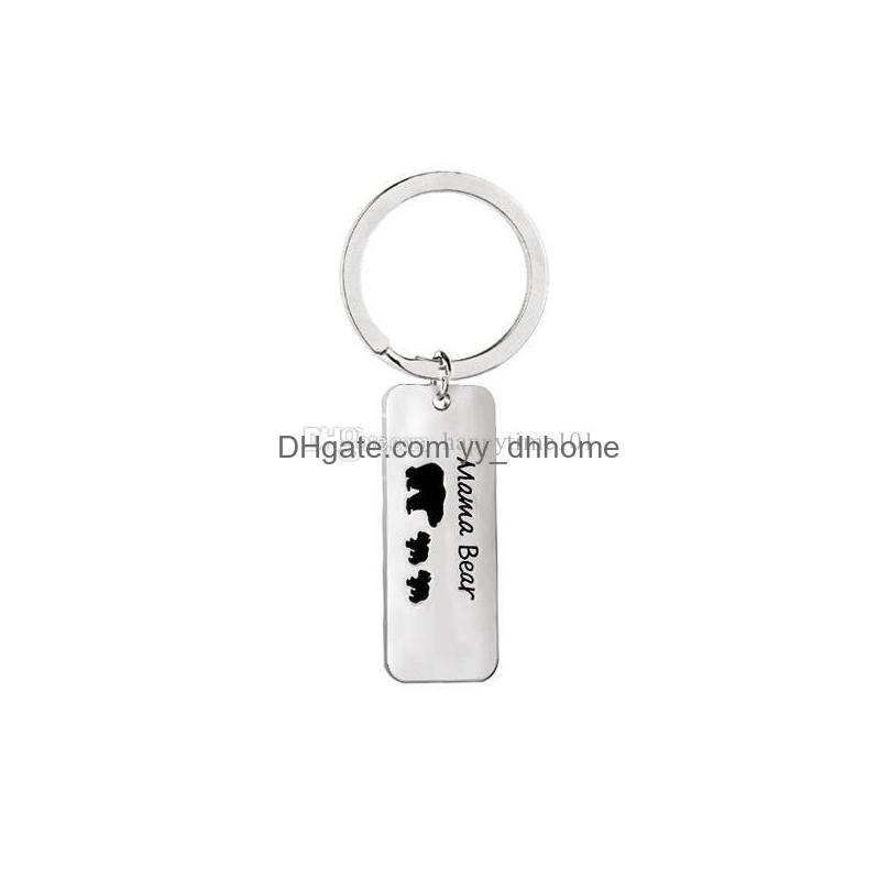 

Keychains Lanyards Arrival Letter Keychain Key Chain Pendant Mama Bear Rings Fashion Jewelry Alloy Wholesale Price Drop Delivery A Dh6Id