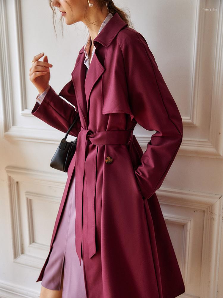 

Women's Trench Coats Medium And Long Windbreaker Coat Women's Autumn 2022 Loose Thin British Knee, Within 25 days