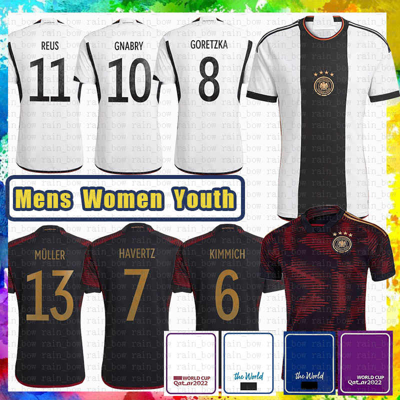 

Germany New Soccer Jersey Rudiger Football Shirt KIMMICH HAVERTZ Goretzka KROOS WERNER GNABRY REUS MULLER Musiala SANE GUNDOGAN SULE BRANDT HOFMANN GUNTER Gold, Patch+mens(deguo)