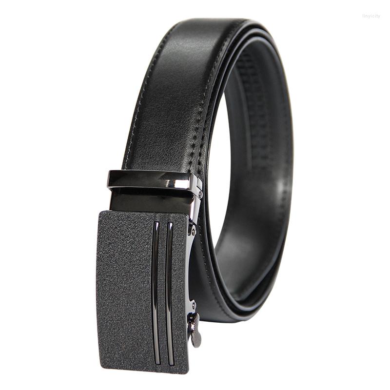 

Belts Arrival Belt Men Top Quality Genuine Luxury Leather For Strap Male Metal Automatic Buckle Gol, Black