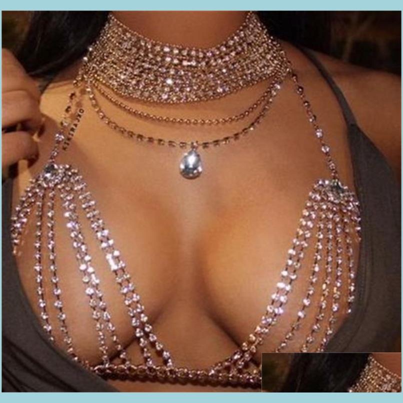 

Belly Chains Jewelry Chain Choker Statement Necklace Accessories Summer Brassierenew High Quality Women Hollow Bra Beautif S Dhgarden Dhl34