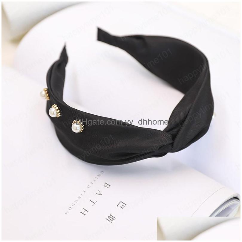 

Headbands Women Girls Satin Knot Hairband Rhinestone Cross Headband Headwear Hair Accessories Drop Delivery Jewelry Hairjewelry Dhuc2