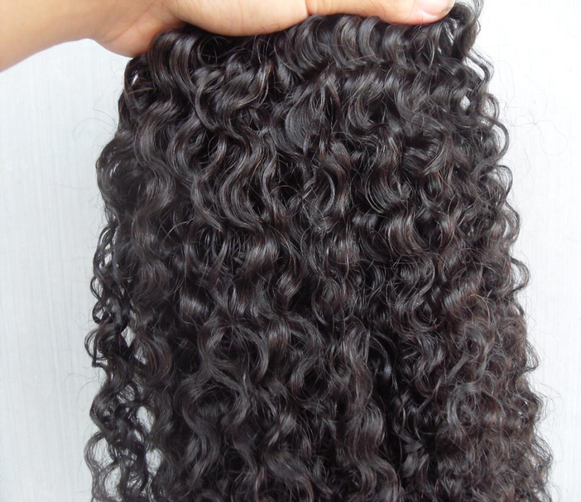 

brazilian clip in kinky curly hair weft hair extensions unprocessed curly natural black color human extensions can be dyed9352439