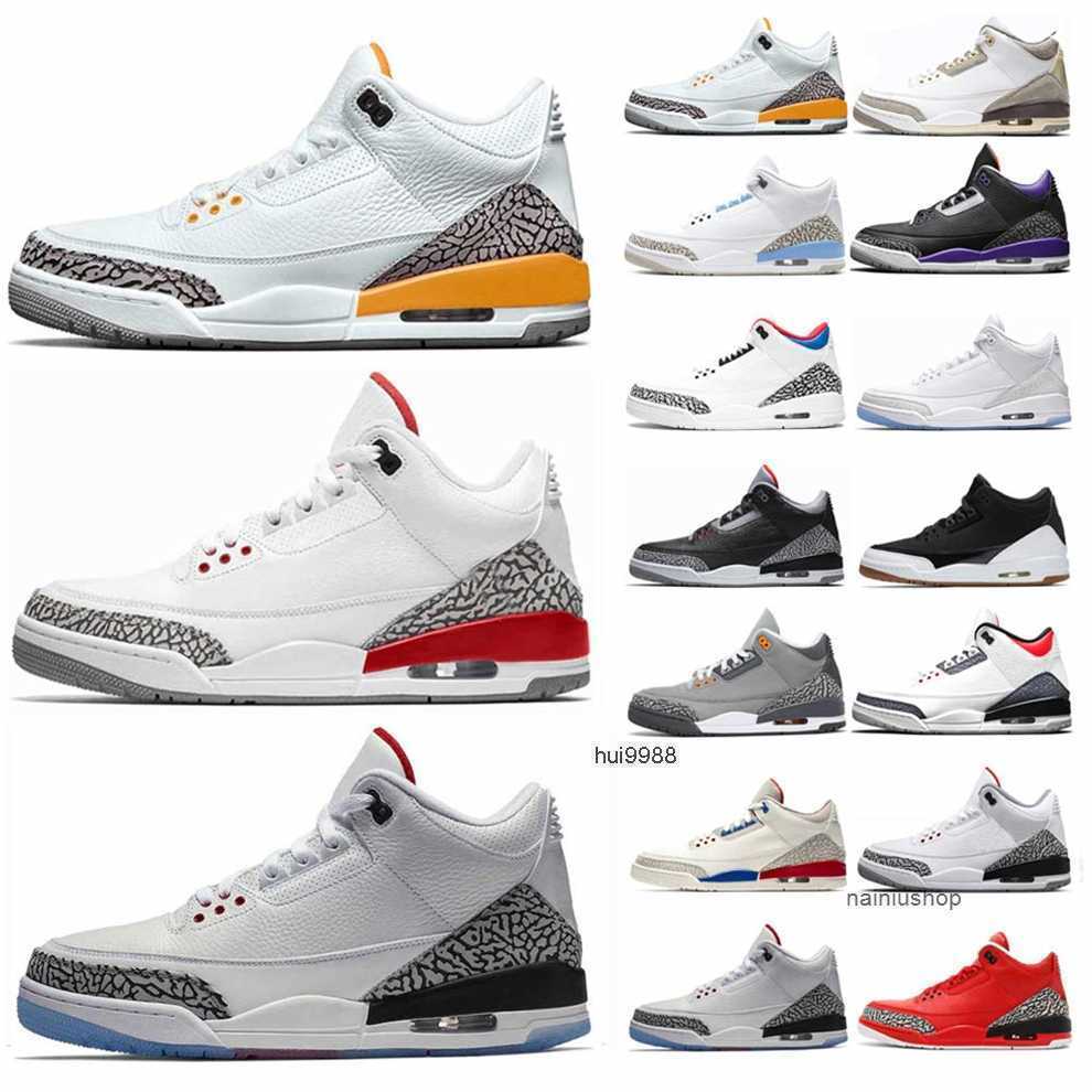 

2023 Basketball Shoes Trainers Sneakers Rust Pink Racer Blue Unc Midnight Navy Georgetown Black Cement Cool Mens 3 Jumpman OG designer shoes, # 13