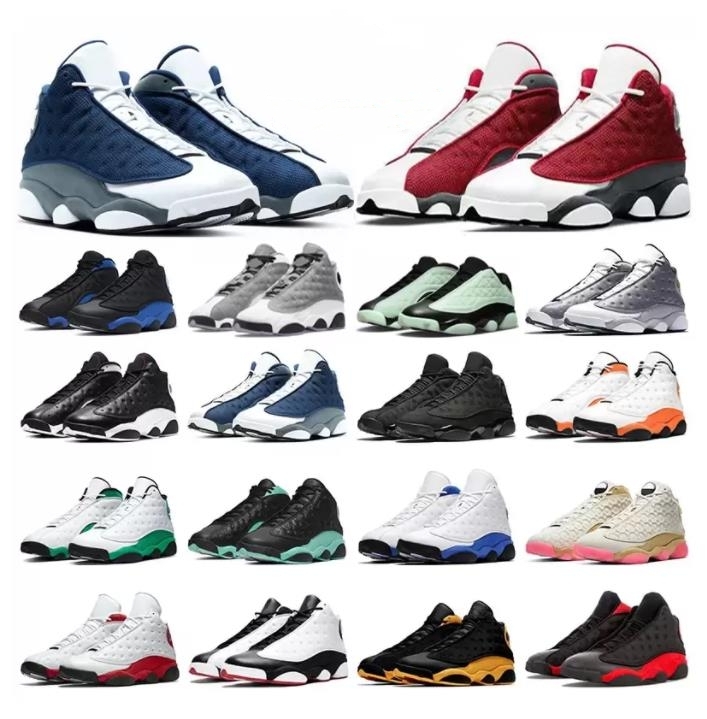 

jumpman 13 13s mens basketball shoes University Blue Hyper Royal Red Flint Wolf Grey Brave Blue Obsidian Del Sol men women trainers outdoor sneakers 36-47, 14