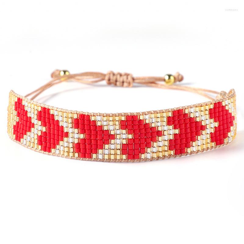 

Strand Miyuki Bracelet For Women Charm Love DIY Tila Beads Bracelets Handmade Beaded Adjustable Bohemia Friendship
