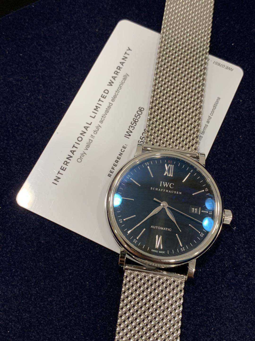 

high quality iwc watch mechanical pilot wristwatch luxury D915 SUPERCLONE Zhongshe Brand New B, Black