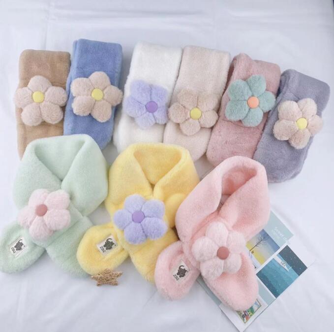

Autumn Winter Cute Children Cartoon Scarves Artificial Rabbit Warm Neckerchief Boy Girl Child Thick Warmth Scarf Outdoor For Kids Baby Gifts