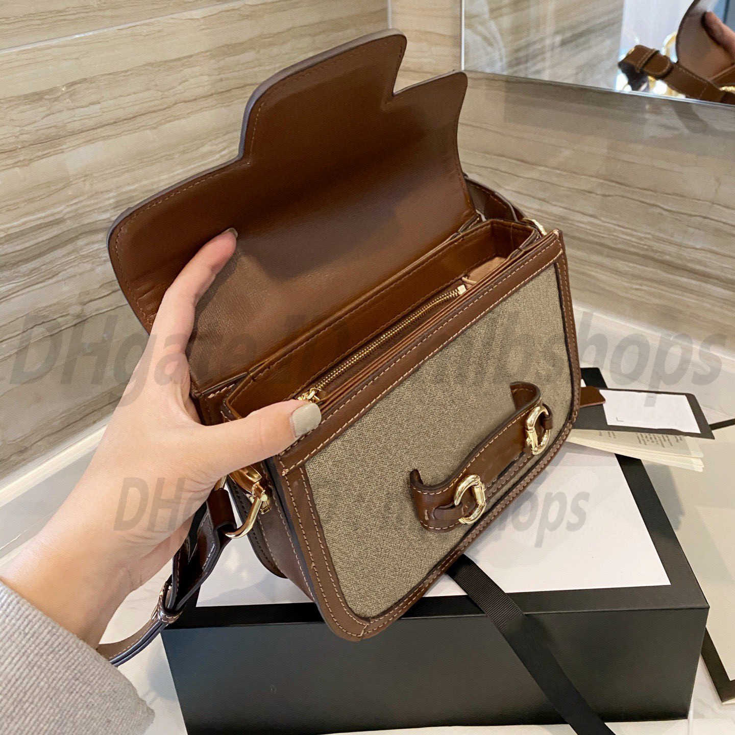 

Shoulder 1955 Horsebit Saddle handbags designers Bags G Quality High luxurys CrossBody Fashion womens leather ladies Cross Body Clutch T, No bags