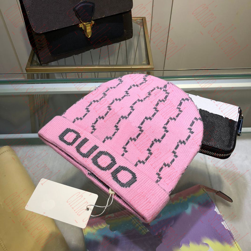 

Designer hat brand fashion men's and women's warm hats winter, Pink