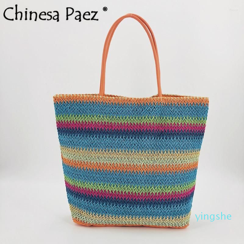 

Evening Bags Women Luxury Straw Handbag Ladies Wicker Shoulder Totes Bag Beach Woven Girl Crossbody Panelled Color, Army green