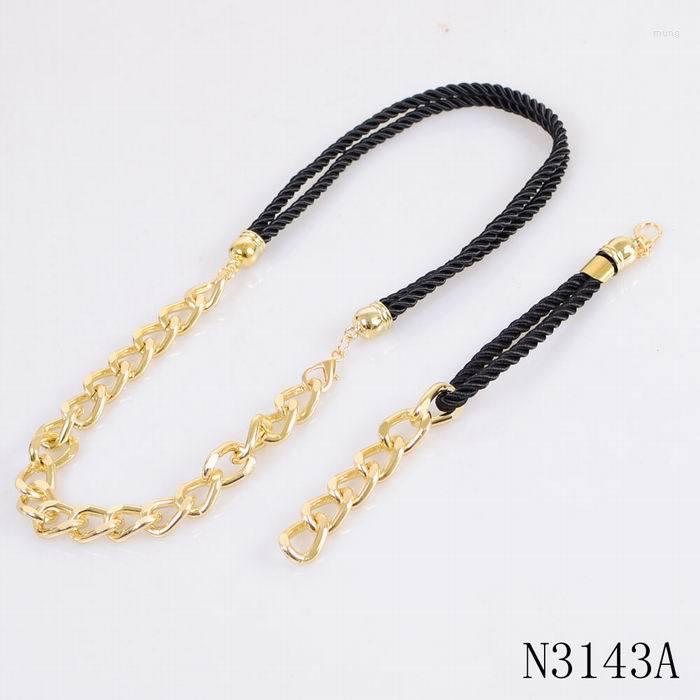 

Choker Fashion Simple Gold Color Chain String Women Necklace Bracelet Set