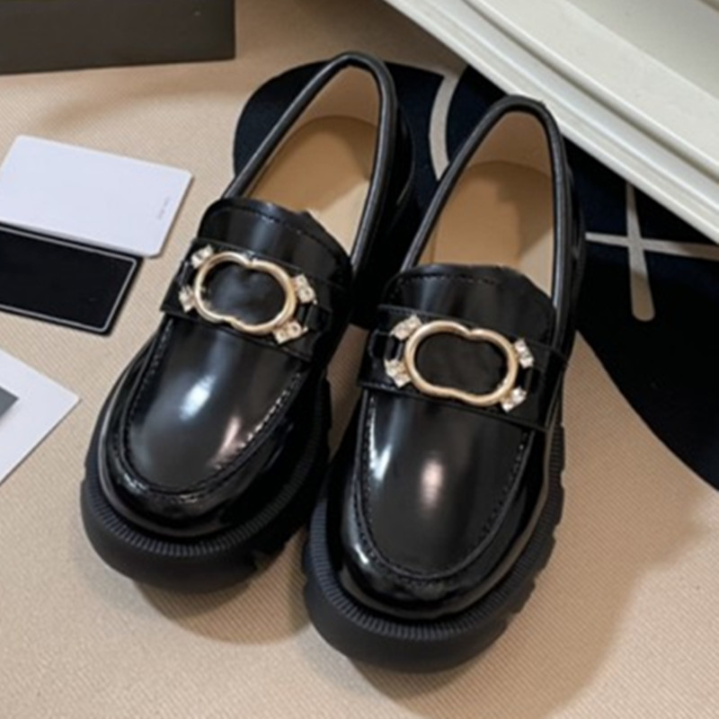 

Top Quality rhinestone buckle loafer shoes women Dress Shoe slip on platform Flat casual low-top wedding party design business formal loafers chunky heels sneaker, Fill postage