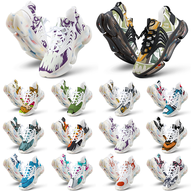 

customs shoes mens womens running shoes DIY multis color black white grey triple red purples orange men customized sport sneakers trainers