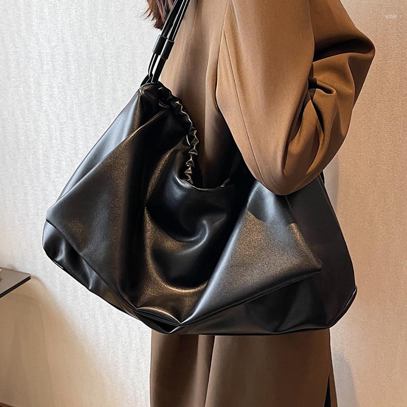 

Evening Bags LETTSIDE Big Shoulder Side For Women 2022 Trend Designer Winter Fashion Lady Underarm Purses And Handbags Totes, Beige