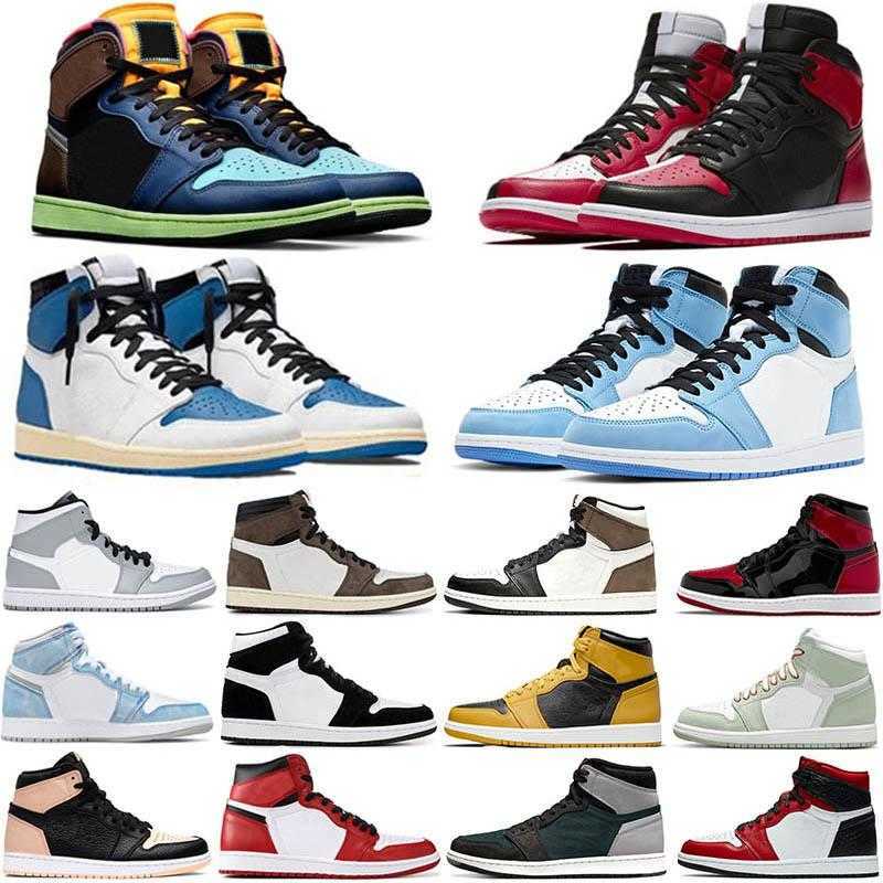 

Running Shoes Basketball shoes OG High 1S UNC Patent Leather Hyper Royal Mocha Homage To University Blue Sport Designer Sneakers Trainers 36-45, 21