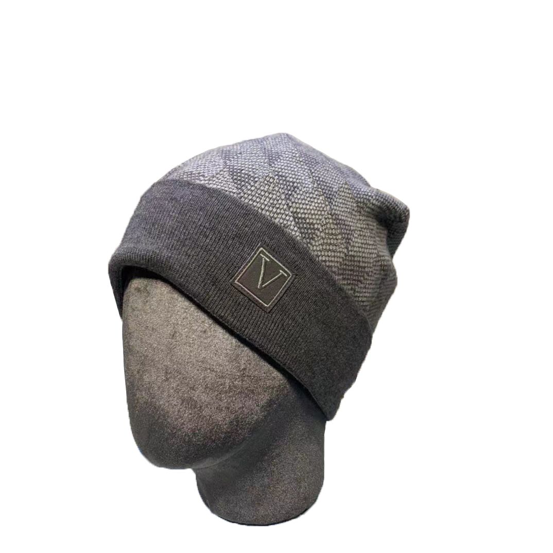 

2023 luxury knitted hat brand designer Beanie Cap men's and women's fit Hat Unisex Cashmere letter leisure Skull Hats outdoor fashion high-quality A-9, Style.1