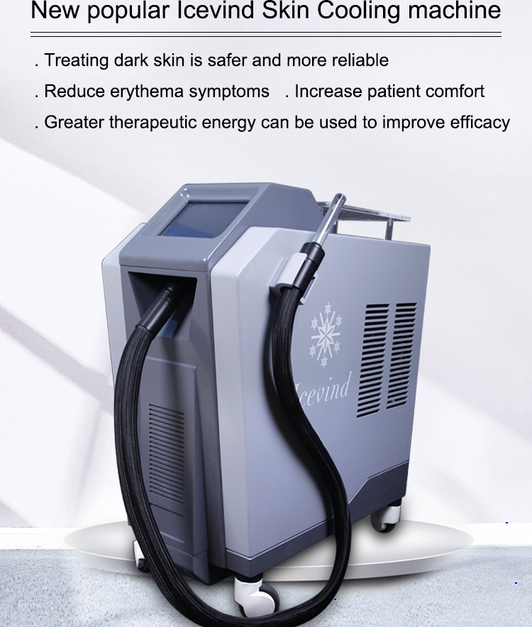 

Wholesale Salon Cold wind COOL Therapy Machine Use with laser device COOLPULS cryotherapy ICE Air Cooling system For Pain Relief skin cooler During Laser Treatment