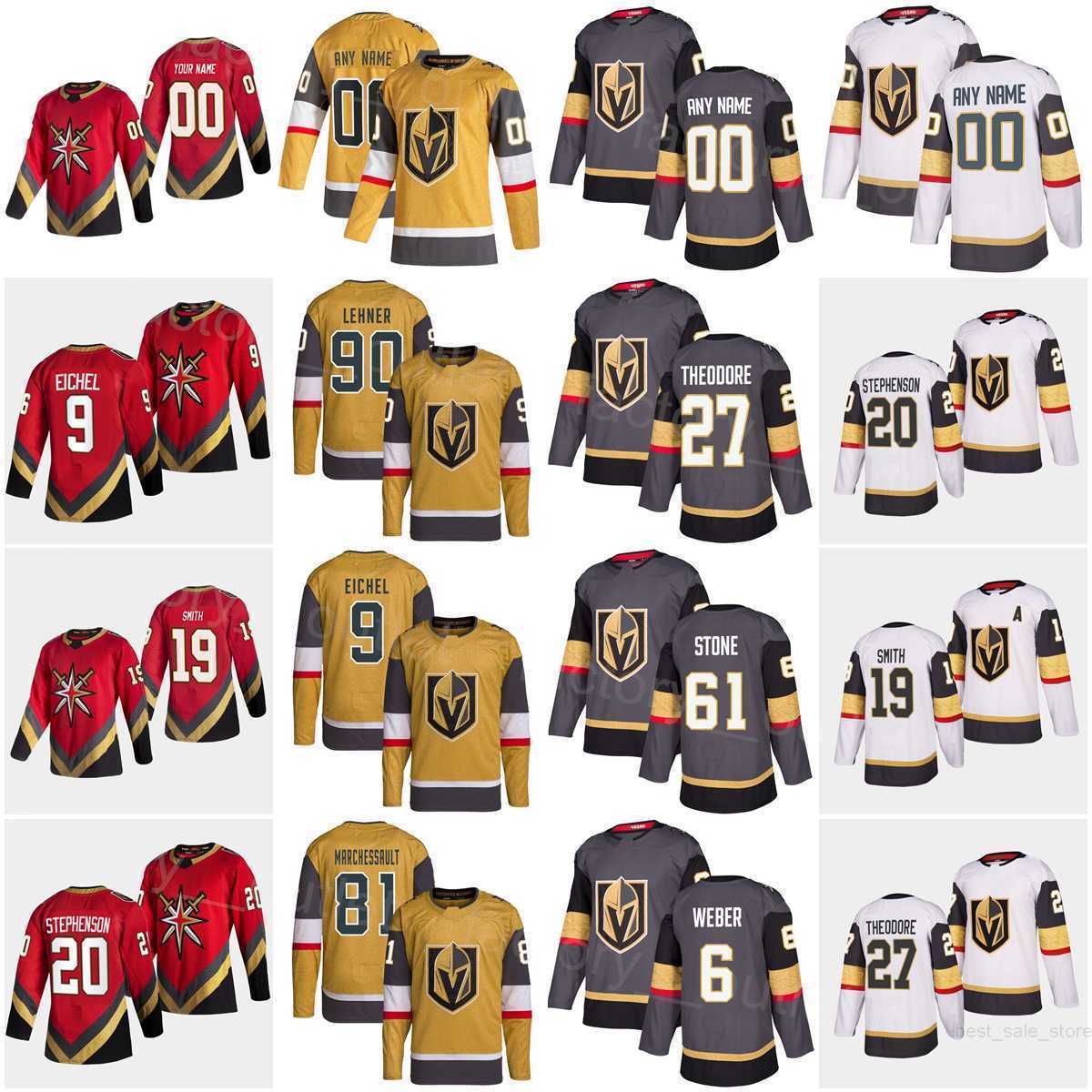 

Vegas Golden Hockey Knights 61 Mark Stone Jersey 90 Robin Lehner 6 Shea Weber 81 Jonathan Marchessault 9 Jack Eichel Chandler Stephenson''Nhl''shirt, White