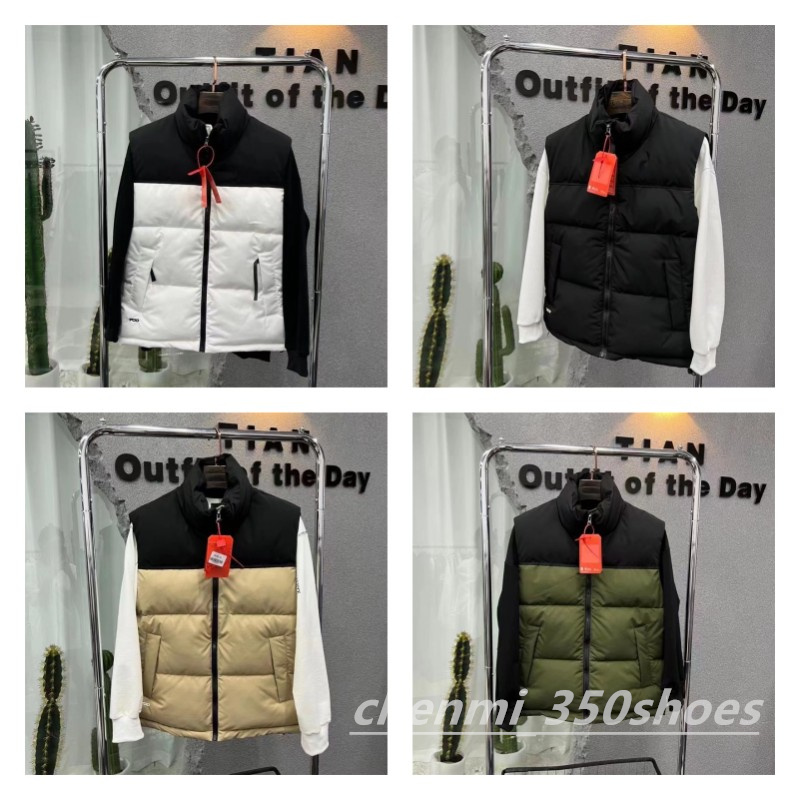 

Men's Clothing The French Designer Men Winter Down Tactical Vest Classic Feather Jackets Casual bodywarmer Vests Coat North Puffer Doudoun c35, Color 4