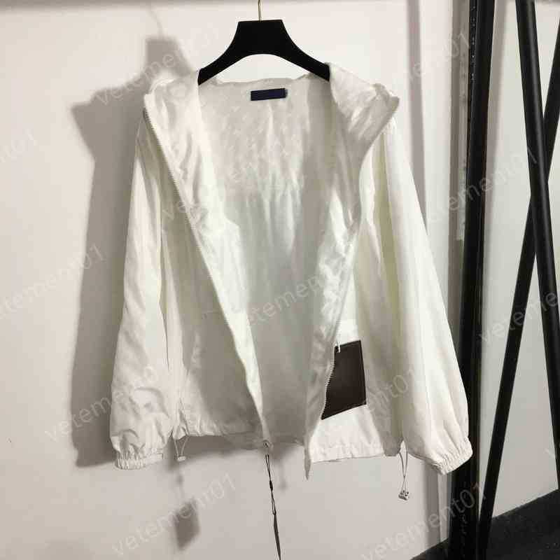 

Luxury Womens Jackets Fashion Reversible Presbyopia Logo Jacquard Long Sleeve Trench Coat Zip Jacket Brand Hoodies Women Tops Designer Clothing 0912