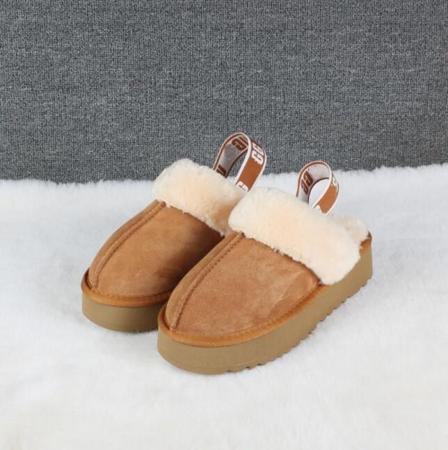 

top quality man women increase snow slippers Soft comfortable sheepskin keep Warm slippers Girl Beautiful gift free transshipment 2022 new uggitys, A3 chestnut
