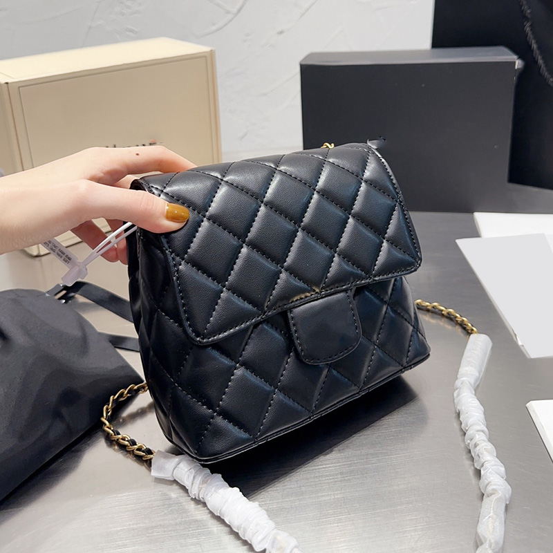 

CC Bags Luxury Brand Shoulder Bags 22F/W Womens Classic Mini Flap Lambskin Bags Real Leather GHW Crossbody Shoulder Handbags Large Capacity, Box