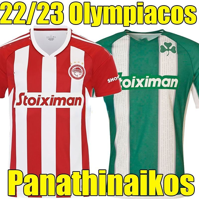 

22/23 Greece Olympiacos MARCELO soccer jerseys 2022 2023 Panathinaikos EL ARABI KOKA MASOURAS BOUCHALAKIS PEPE CAMARA PORAR SANCHEZ JAMES 1129, Aolinpiyakesi 22-23 home