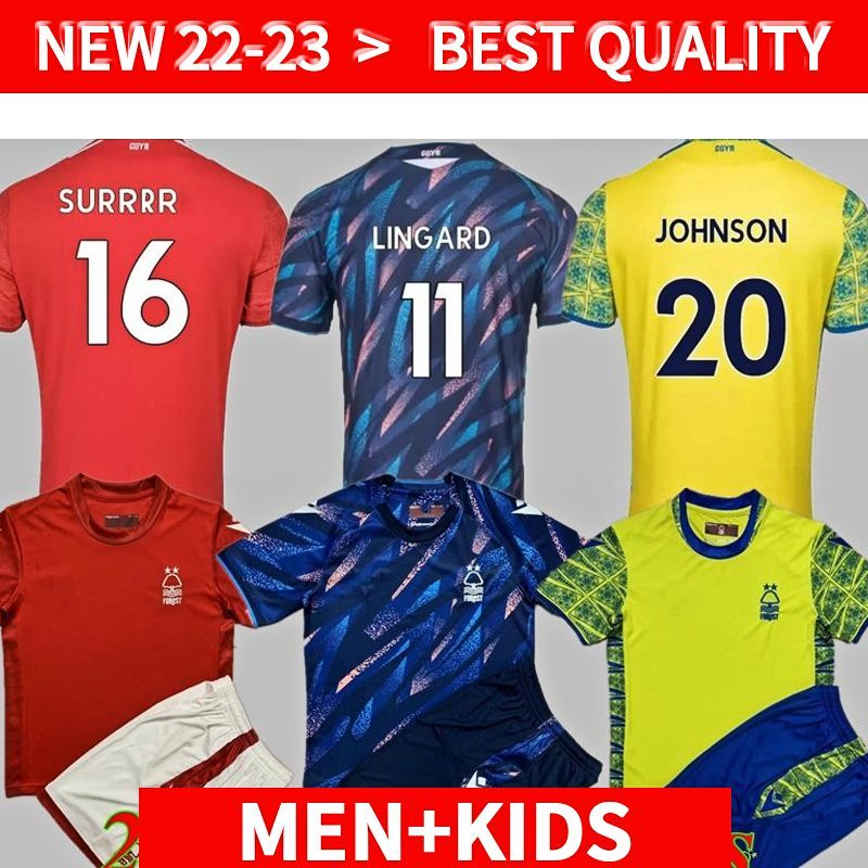 

22 23 Nottingham GRABBAN Soccer Jersey Johnson Surridge 2022 2023 Forest home Awoniyi AMEOBI MIGHTEN KROVINOVIC Zinckernagel LINGARD Football Shirt Men 1129, 2223 thidr3