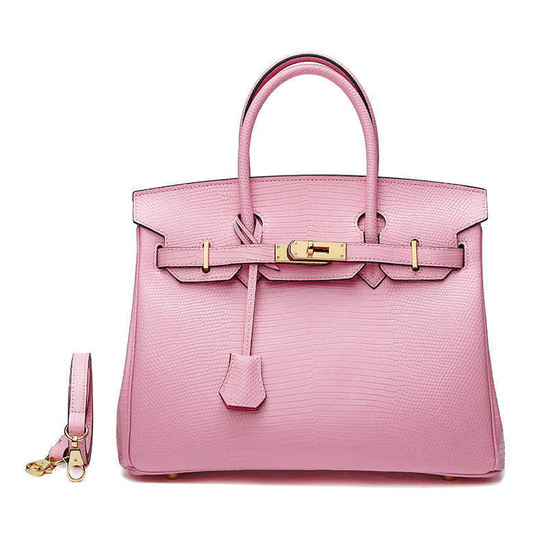 

Designer Bags Hem Handbags Women Cluth Fashion Large Capacity Lizard 2022 Leather Women's Handbag Cowhide Shoulder Togo Pu Luxury G7mc Mess, 25 pink