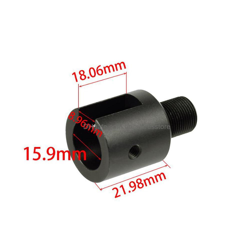 

Others Tactical Accessories Aluminum Ruger 1022 10/22 Muzzle Brake Adapter 1/2X28 5/8X24 .750 Barrel End Thread Protector Combo .223 Dhtnn, Black