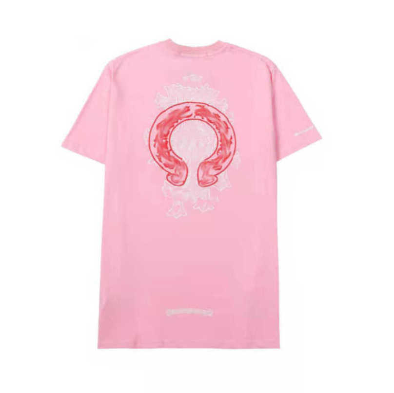 

Luxury Classic Men's t Shirt Brand Tops Tees Men Women Sanskrit Letter Short Sleeve Horseshoe Couple T-shirts Designer Polos Tshirts Cross Unisex Tee Shirts P425, 19
