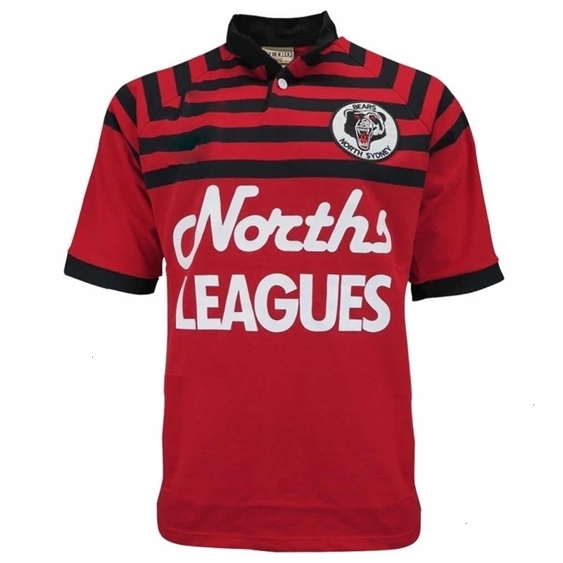 

Outdoor T-Shirts North Sydney Bears 1991 Men's Retro Rugby Jersey Sport Shirt S-5XL 221128