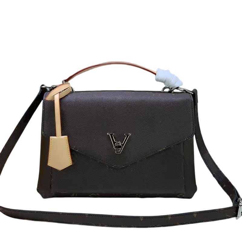 

M54849 Mylockme Women's Designer Cosmetic Fashion Party Bag Gold Button Letter Leather Canvas Shoulder Bag Messenger Satchel Handbag Luxury