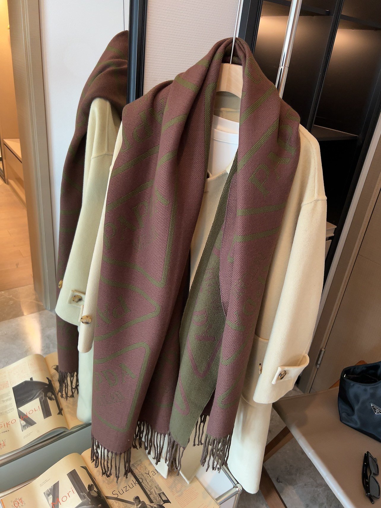 scarfs designers Scarf for Men Women Plaid Check Winter Warm Soft Wool Scarves with Tassel Large Tartan Wrap