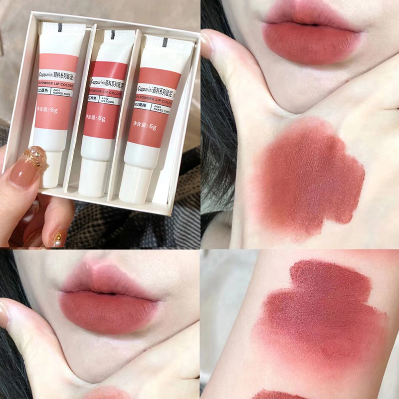 

Velvet Matte Long Lasting Nude Lip Gloss Lip Tint Mud Liquid Lipstick Waterproof Women Beauty Cosmetic pintalabios batom fosco P, D01