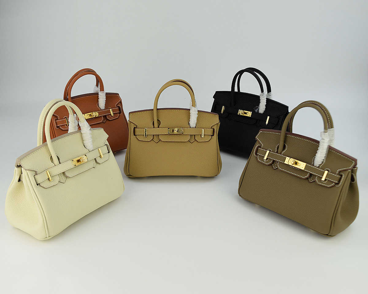

Designer Bags Hem Handbags Women Cluth Fashion Cordio Litchi Pattern Mini Bag Togo Top Leather Light Luxury One Shoulder Diagonal Pu K3m4, Golden brown gold button