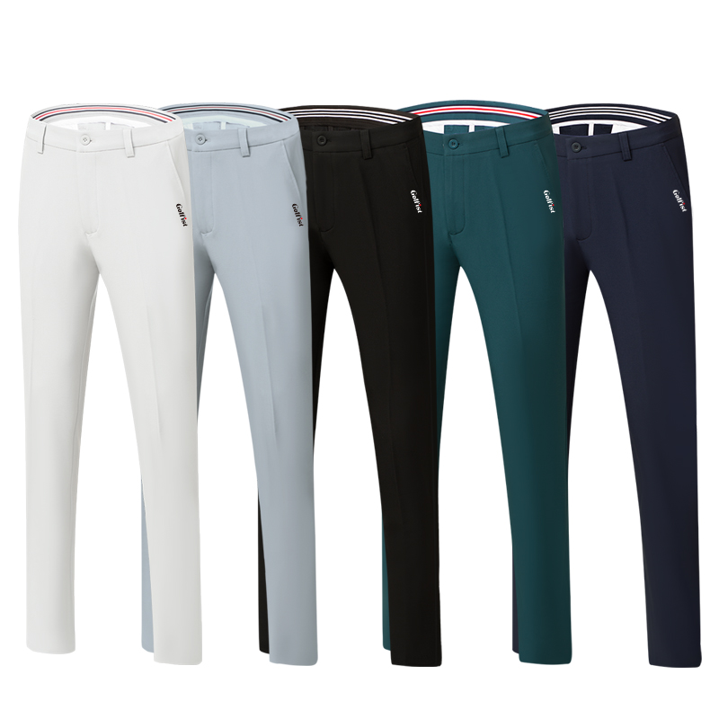 Spring Golf Clothing Men's Pants New Black and White Comfortable Outdoor Casual Golf Sports Trousers