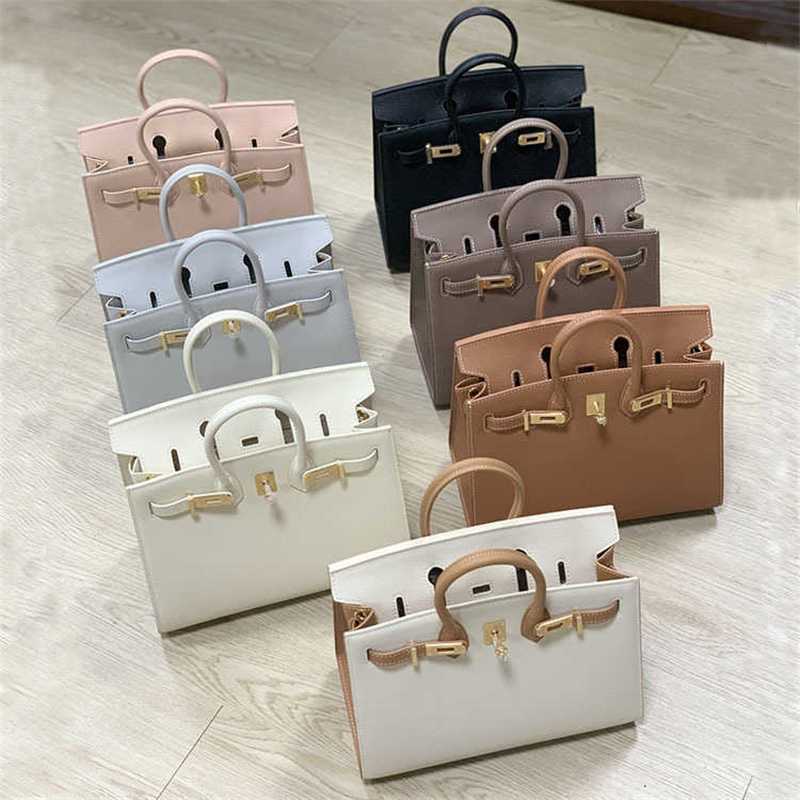 

Birkin Bags High Sense 2022 New Fashion Women's Palm Pattern Outside Seam Portable One Shoulder Cross Body Cowhide Ayw Classical Larger Capacity, Black1