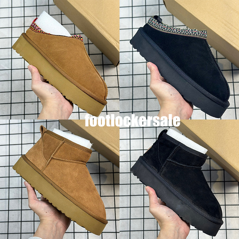 

Platform Designer Women Boots Thick Sole tasman slipper Fur Furry Boots Brown Black Ultra Mini Short Snow Booties Size 36-43 Warm Winter Shoes Tazz Slide Loafers, Is what