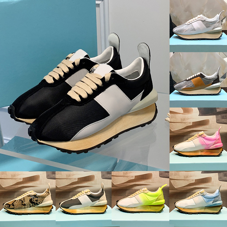 

2023 designer mens casual shoes Bumper Low top sneaker black white apricot beige beige ebony canvas bordeaux nylon iron grey silver snake luxury men women sneakers, 01 apricot nylon