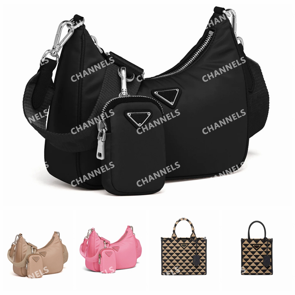

Re-Edition Nylon Shoulder Bag Designer Crossbody Cross Body Bags Luxury Zipper Women Lady Strap Fashion Hobo Triangle Pochette Woman Classic Bags, Win coupon